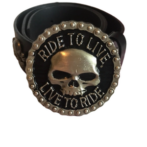 Skull Buckle W/skull belt, 32”.  No callouts.  NWOT